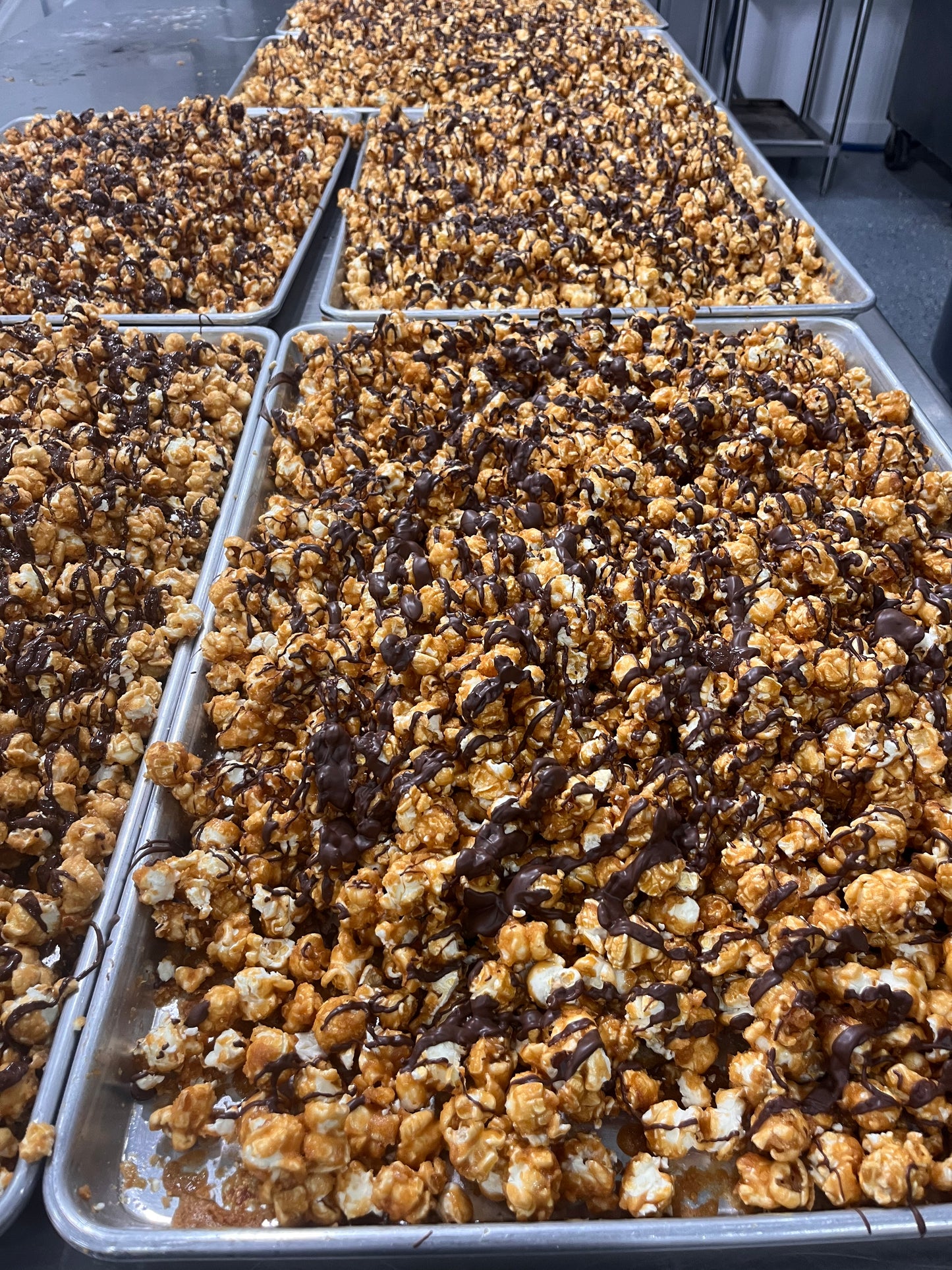 Caramel Chocolate Drizzle Popcorn